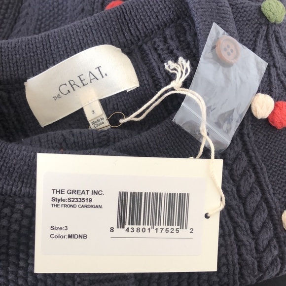 THE GREAT. | NWT The Frond Cardigan - Large - Picture 9 of 10